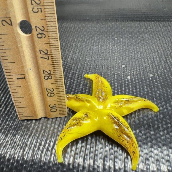 Venetian Art Glass Hand Blown Starfish Hand Made Italian Glass Delicate Figure - Picture 5 of 12
